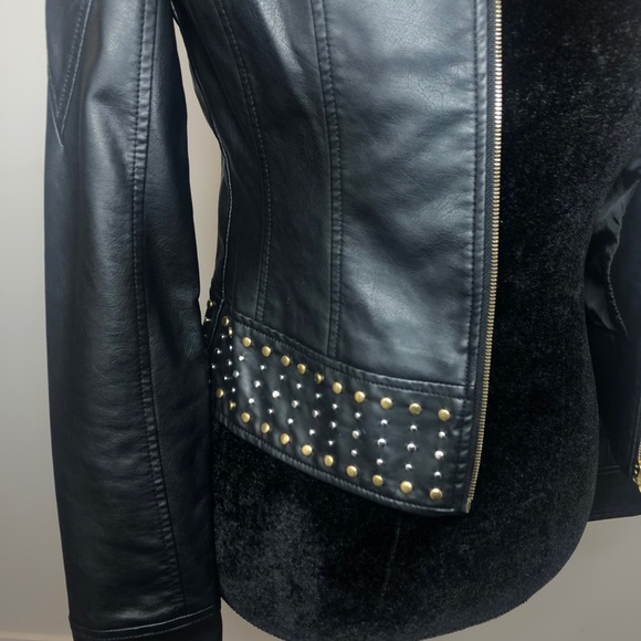 Forever 21 Studded Faux Leather Jacket - Picture 3 of 6